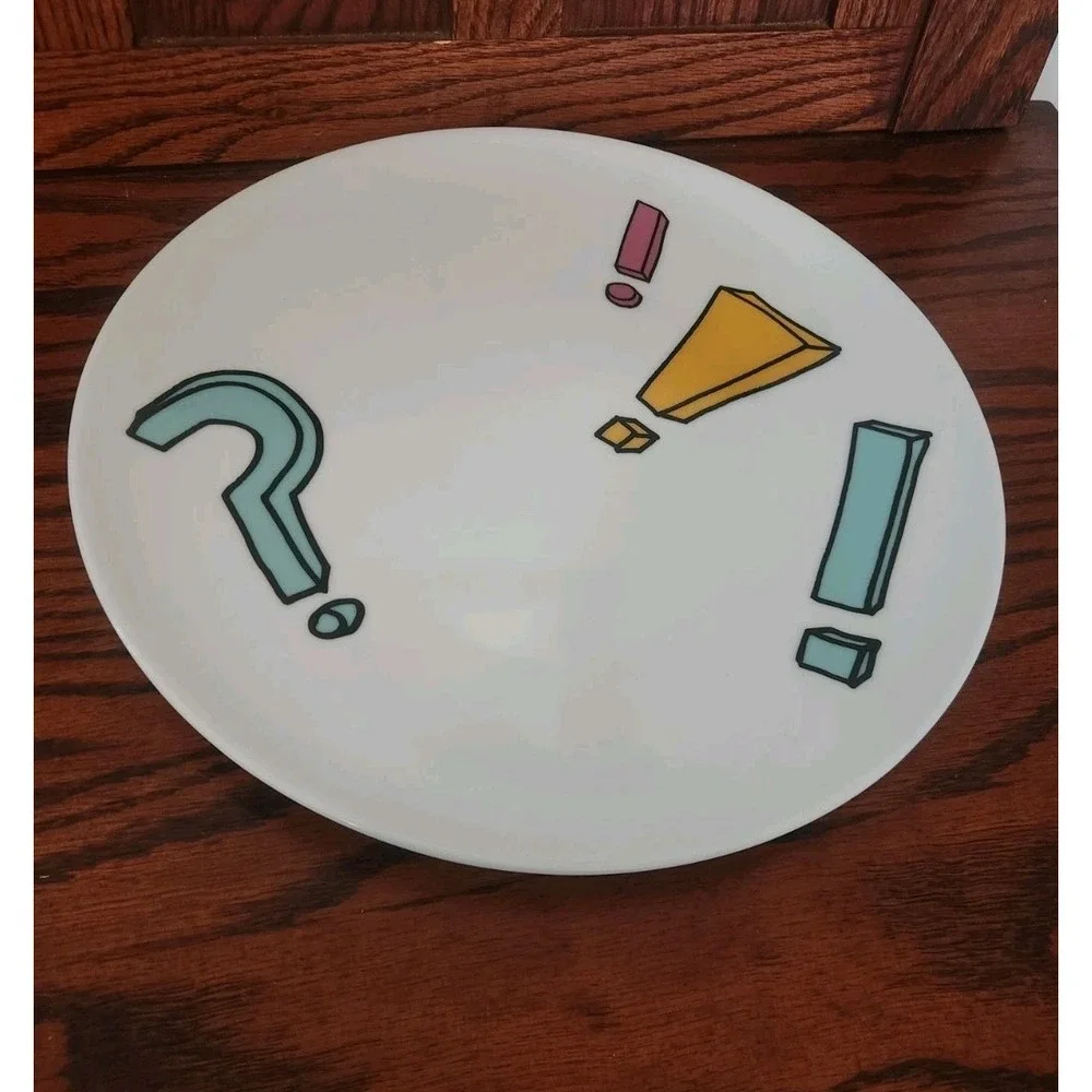 IKEA Spridd Punctuation Marks Pattern‎ Dinner Plate 11